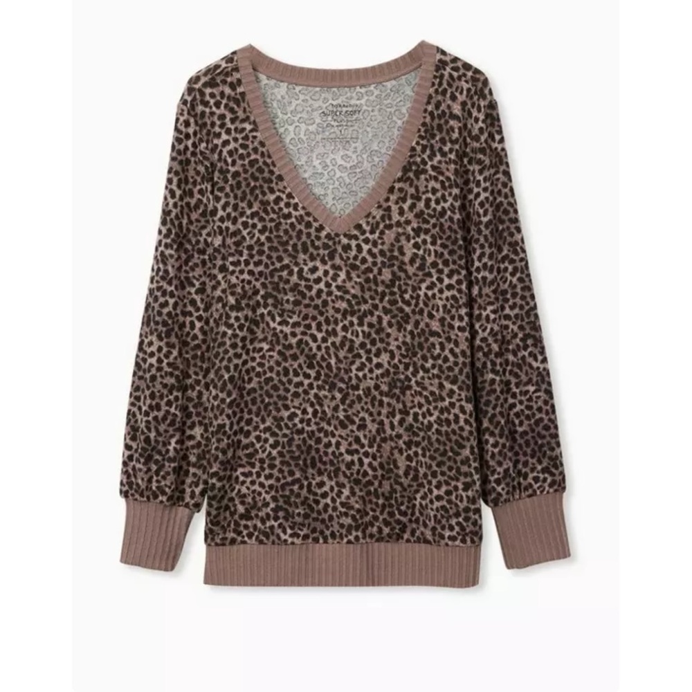 Torrid Animal Print Super Soft Sweater/Sweatshirt